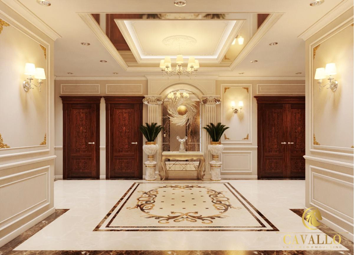 Thiết kế, trang trí không gian sảnh chờ đẹp của CAVALLO MOULDING.